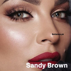 Bella Sandy Brown Contact Lenses – Elite Collection