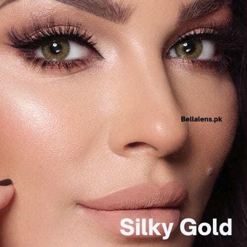 Bella Silky Gold Contact Lenses – Elite Collection